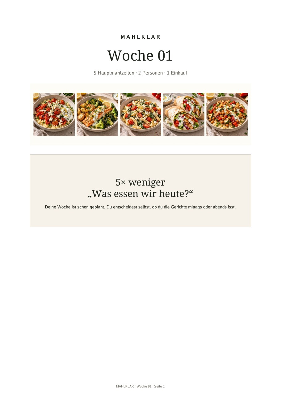 MAHLKLAR Woche 01 PDF